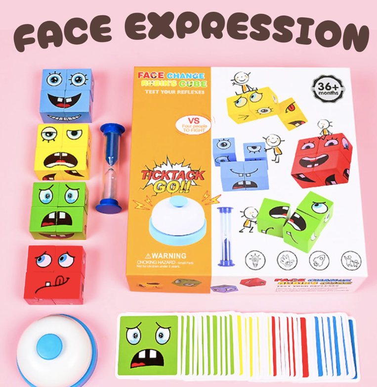 Wooden Face Expression Puzzle