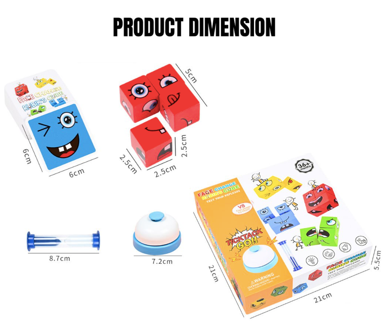 Wooden Face Expression Puzzle