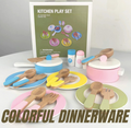 Wooden Colorful Dinnerware