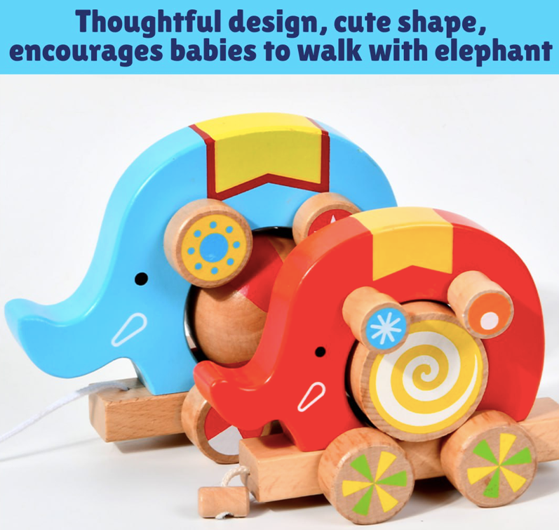 Wooden Elephant Trailer