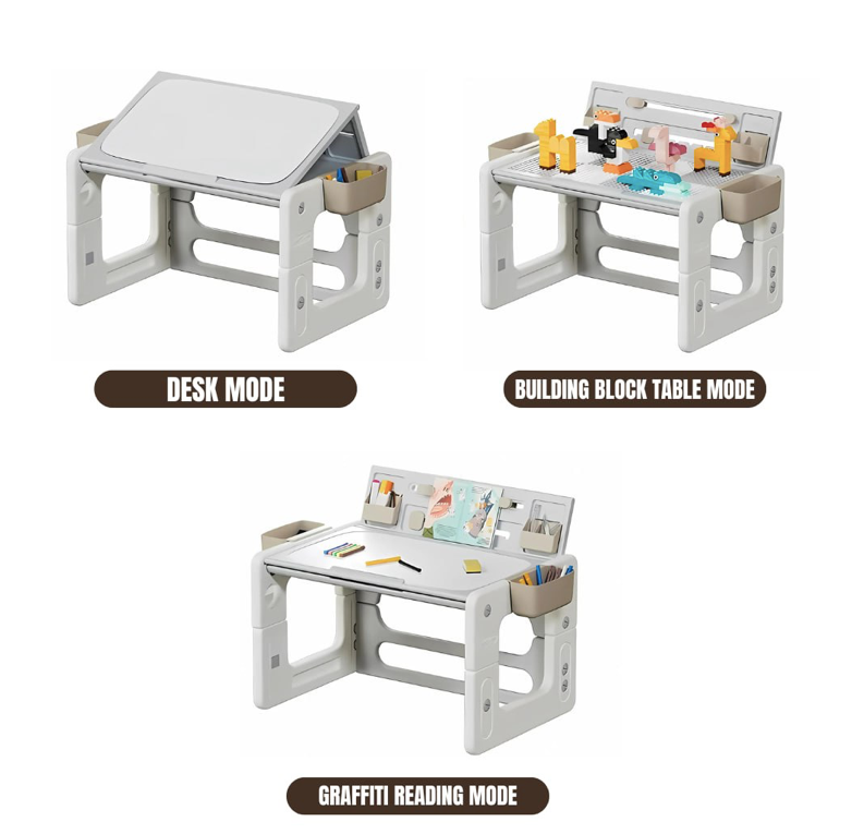 3 Way Study Table with Chair