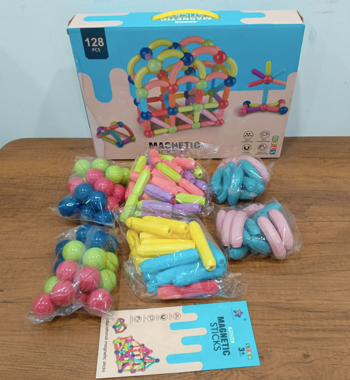 Magnetic Sticks 128pcs