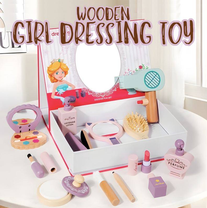 Wooden Girl Dressing Toy