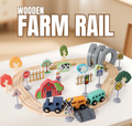Wooden Farm Rail 42pcs
