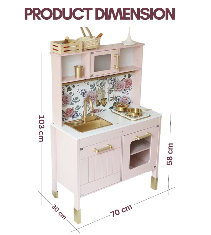 Pink Floral Real Water Kitchen