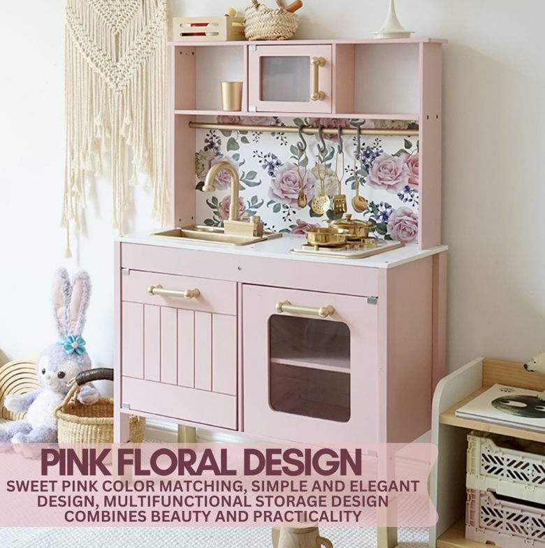 Pink Floral Real Water Kitchen
