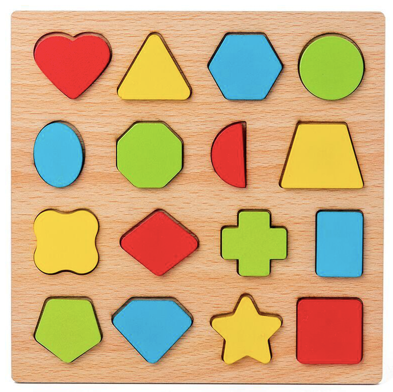 Wooden Letters, Numbers and Shapes