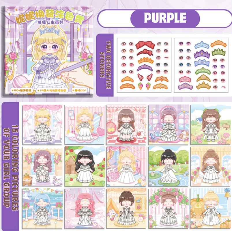 Nini Dress Up & Coloring Book