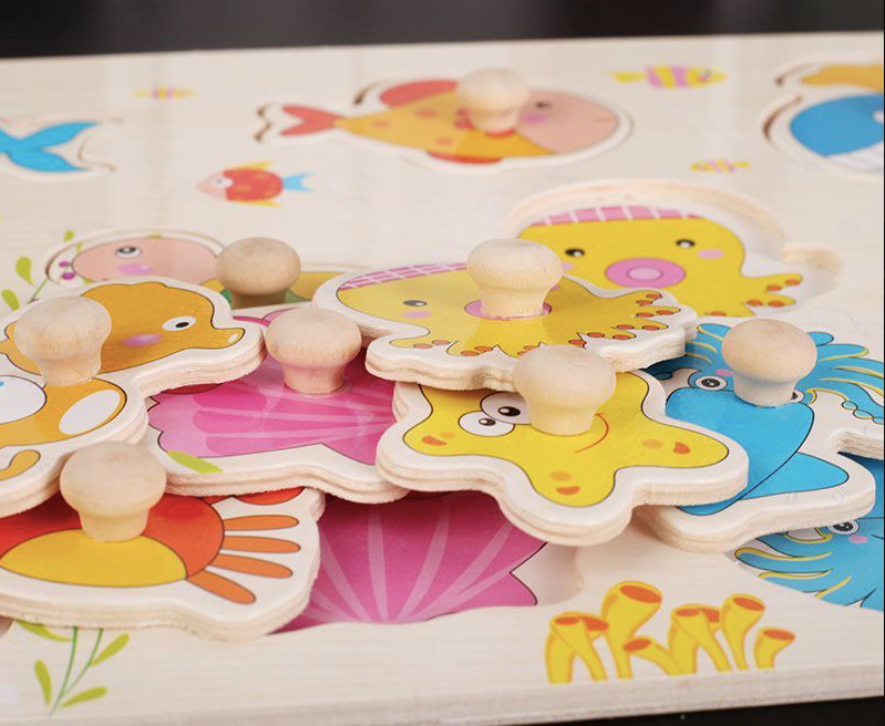 Wooden Puzzle with Handle
