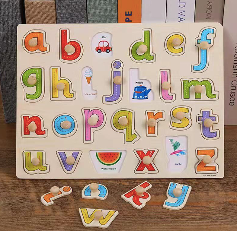 Wooden Puzzle with Handle