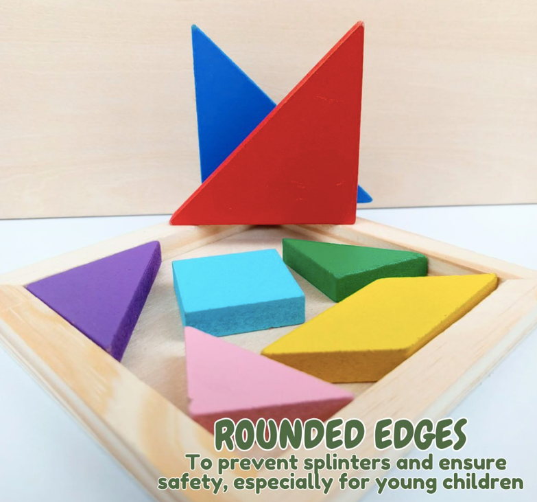 Wooden Mini Tangram