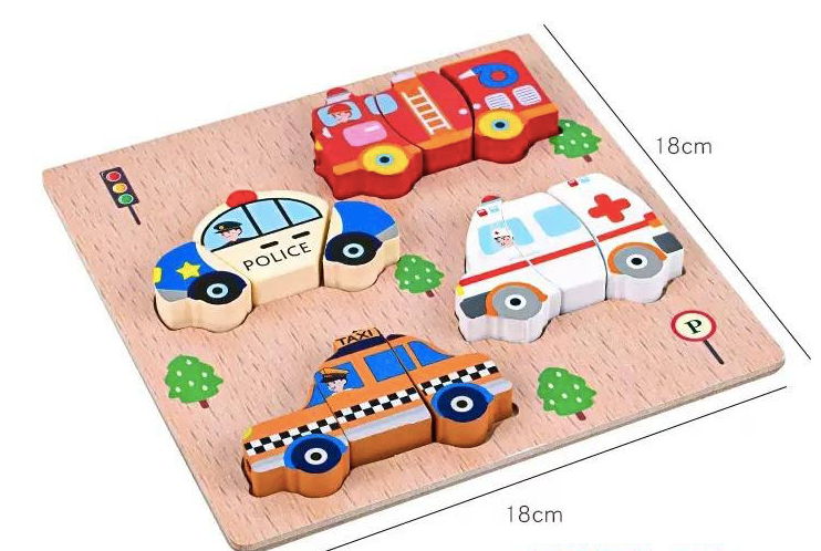 Wooden 4in1 Cutting and Threading Toy