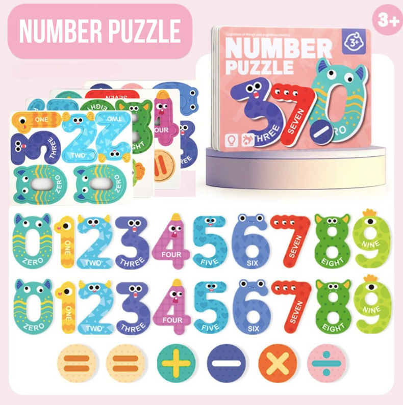 Magnetic Letter and Number Puzzle