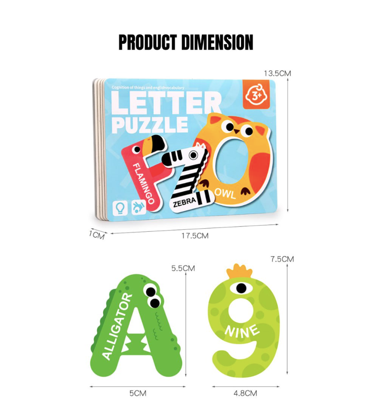 Magnetic Letter and Number Puzzle