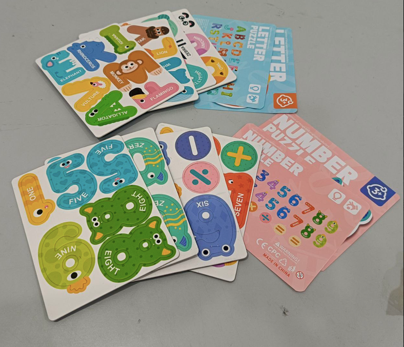 Magnetic Letter and Number Puzzle