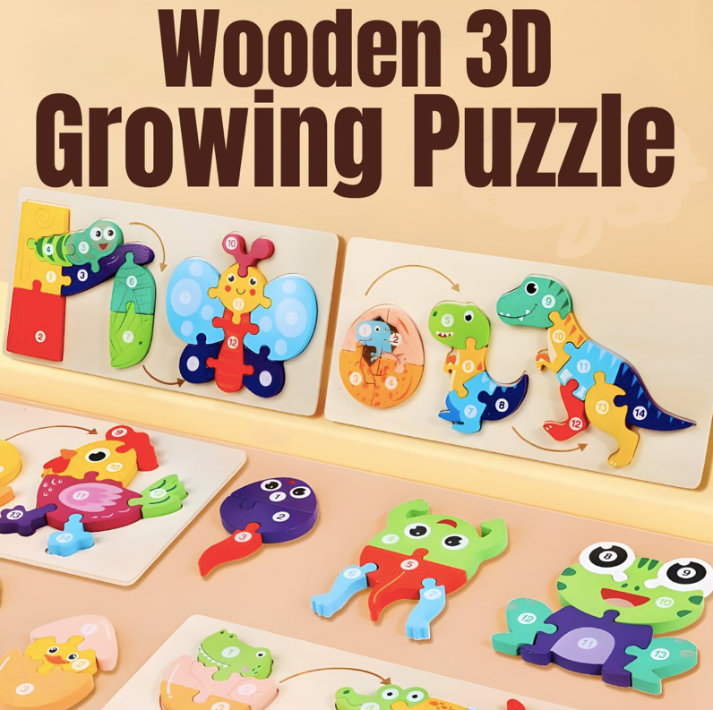Wooden Growing Puzzle