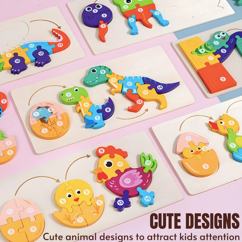 Wooden Growing Puzzle