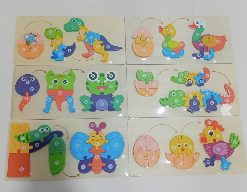 Wooden Growing Puzzle