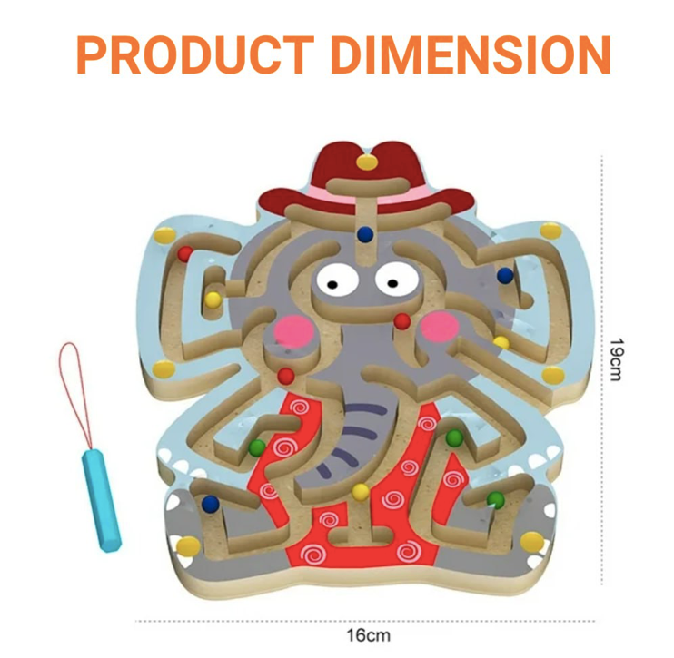 Wooden Animal Large Maze