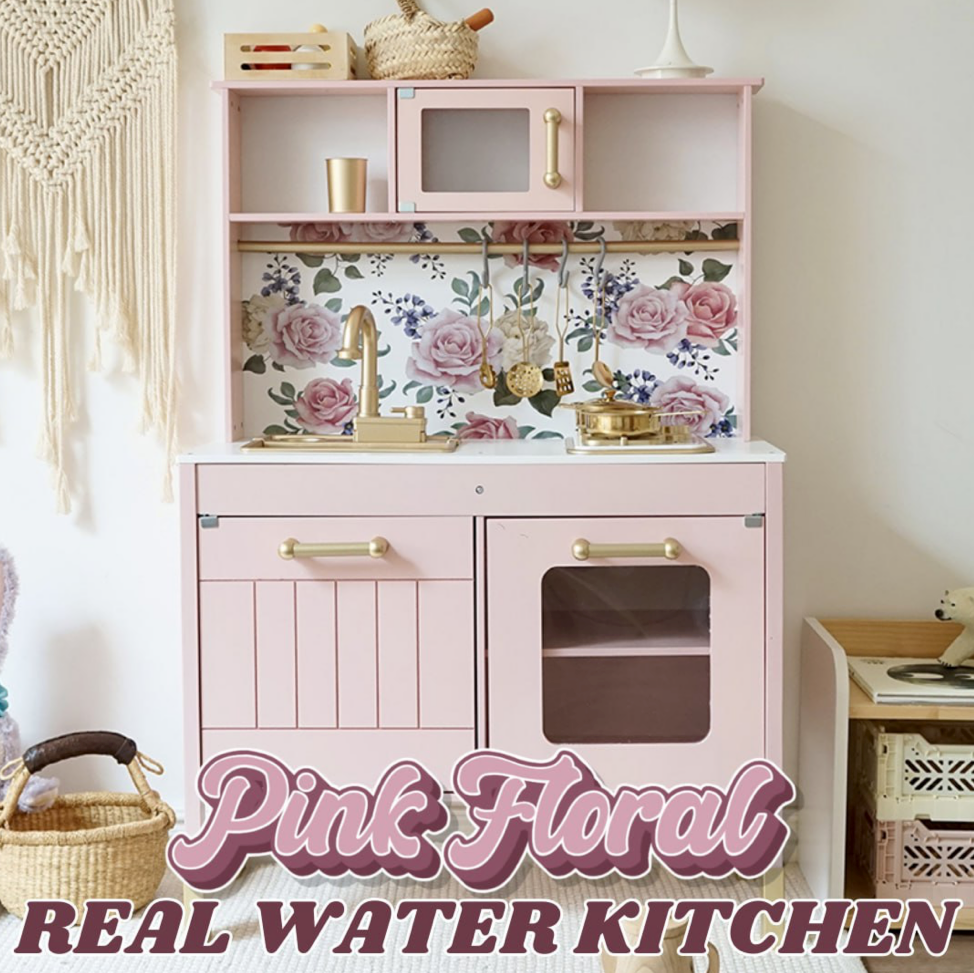 Pink Floral Real Water Kitchen