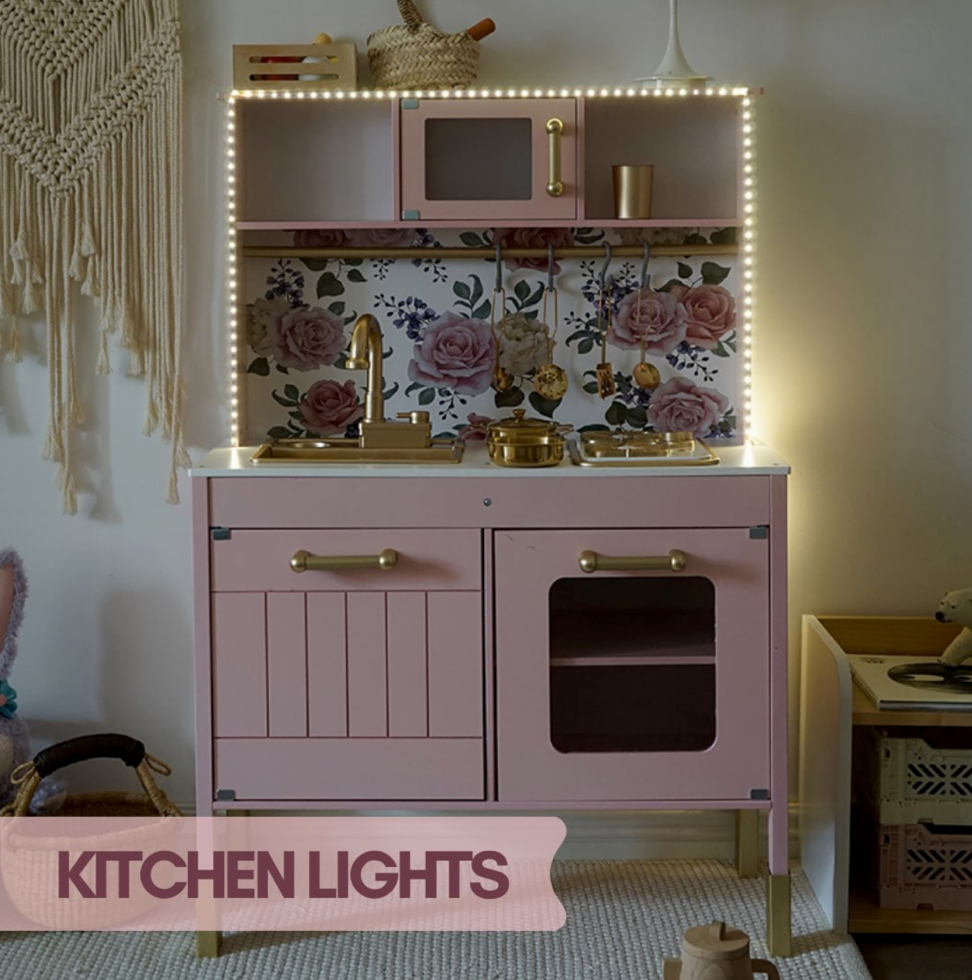 Pink Floral Real Water Kitchen