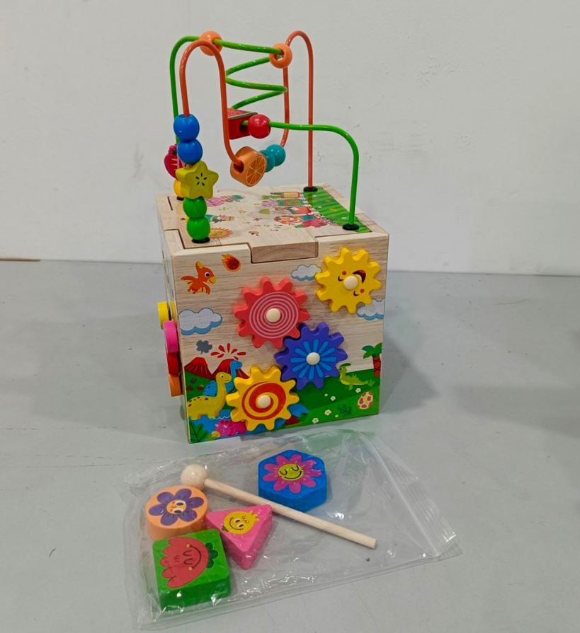 Wooden Activity Cube Toy