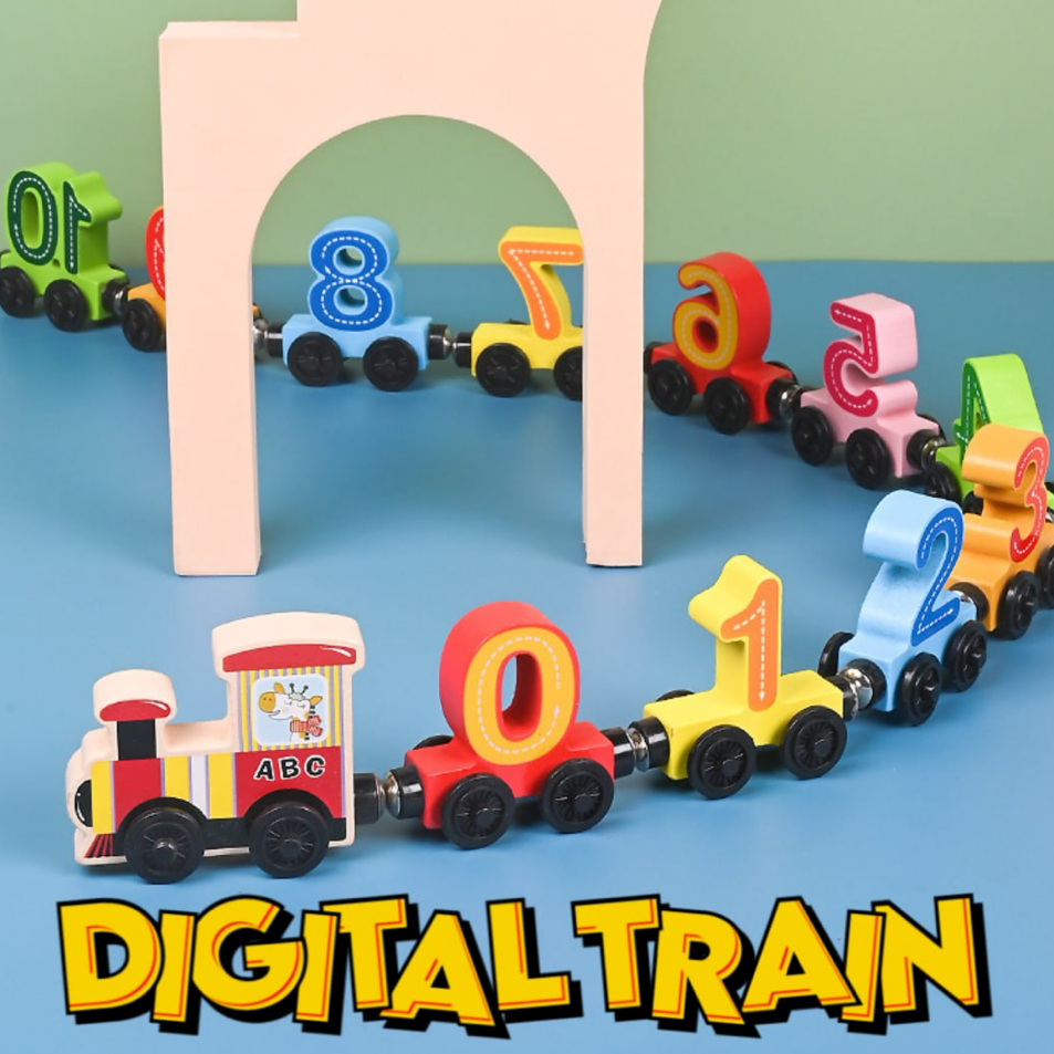 Digital Numbers Train