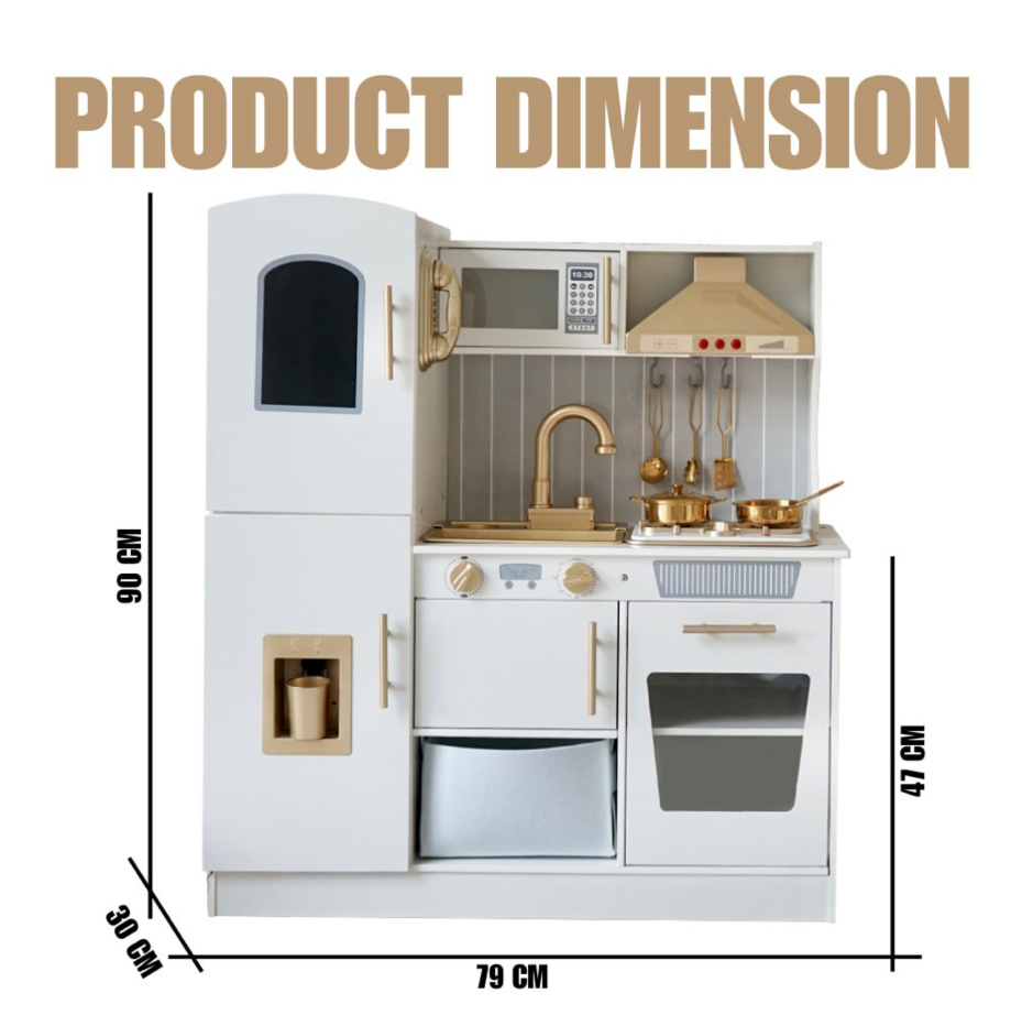 Mamabrum Gold Kitchen with Real Water Faucet
