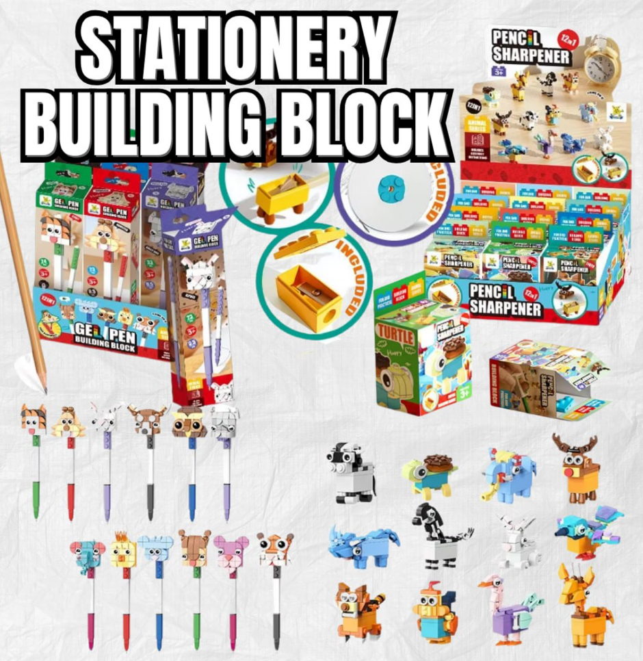 Stationery Building Blocks (12pcs per set)