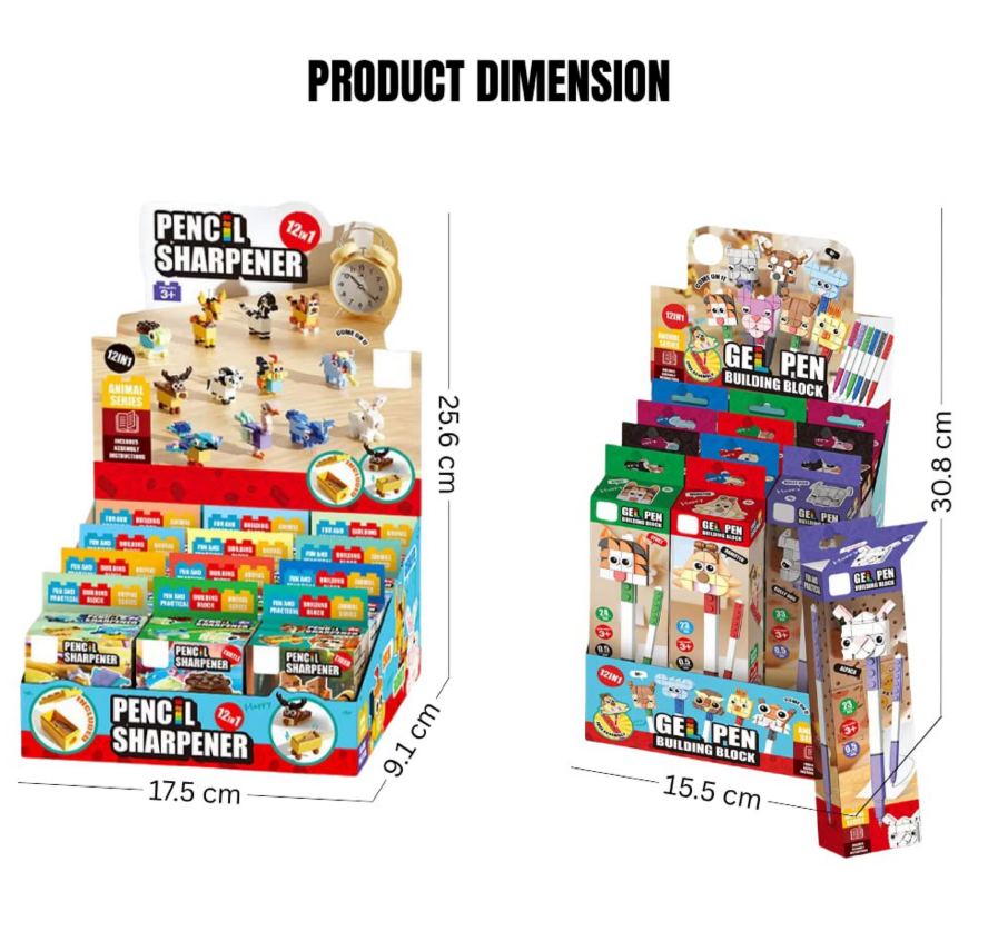 Stationery Building Blocks (12pcs per set)