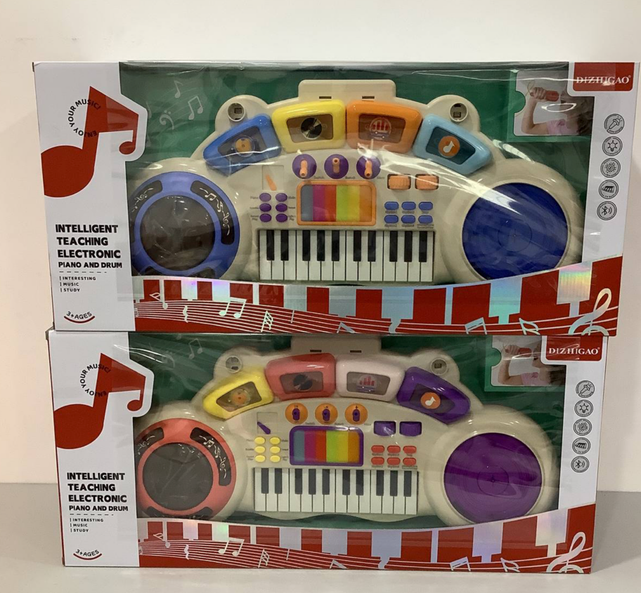 Electronic Piano and Drum with Chair