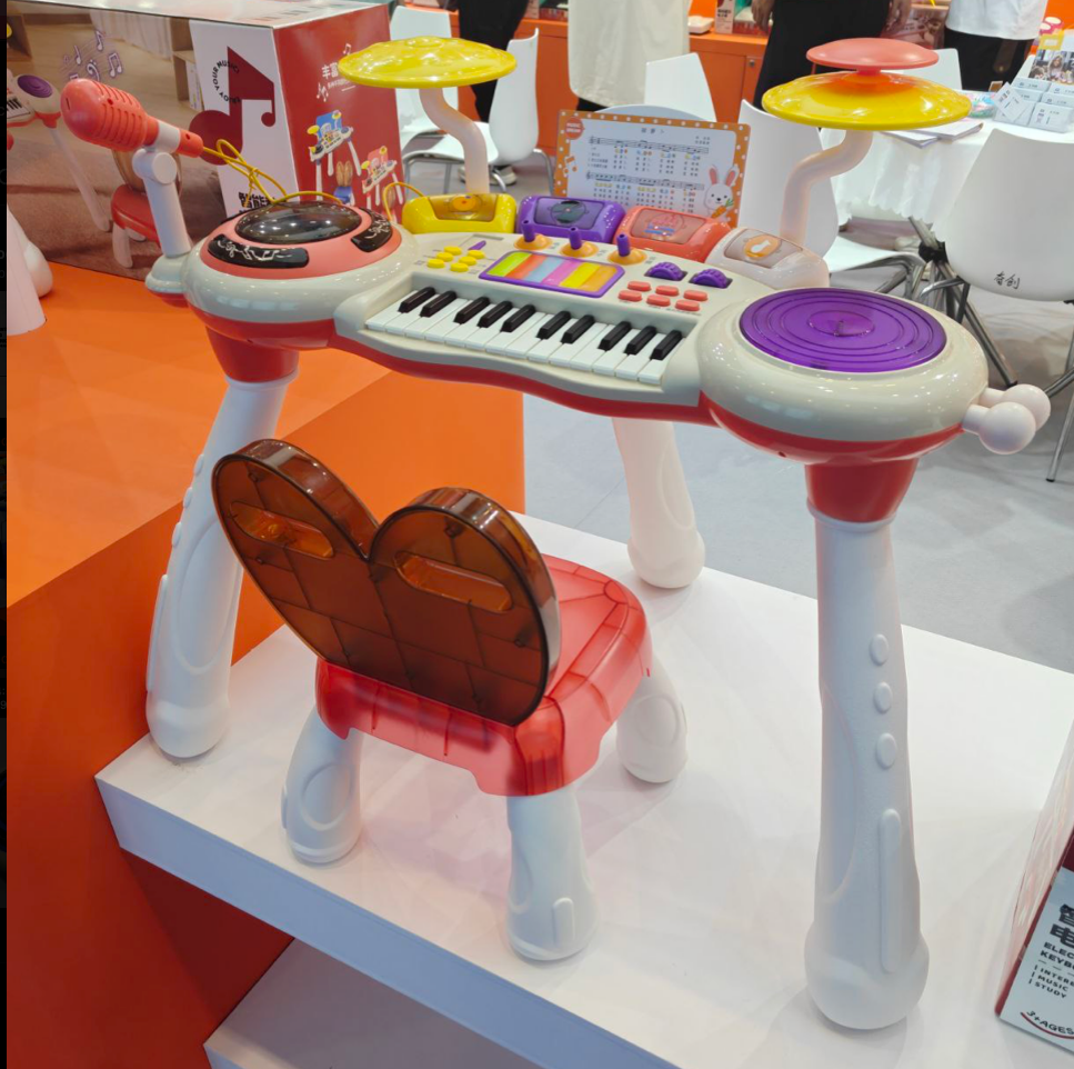 Electronic Piano and Drum with Chair