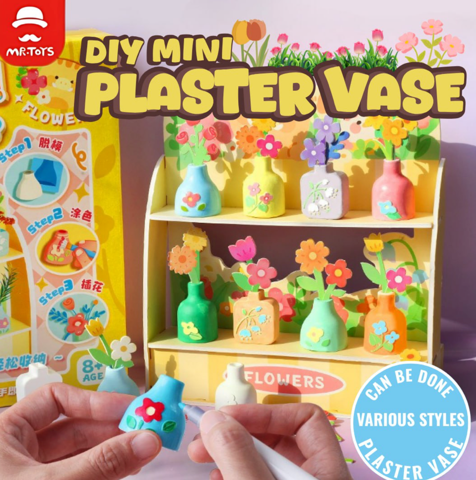 DIY Mini Plaster Vase