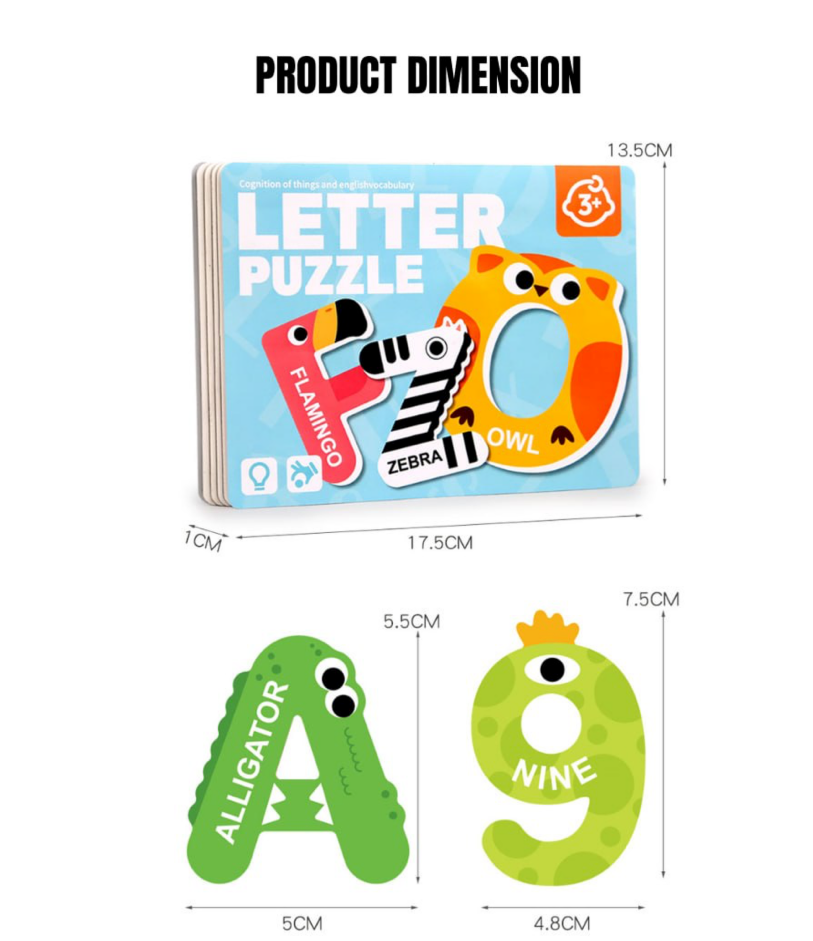 Magnetic Letter and Number Puzzle