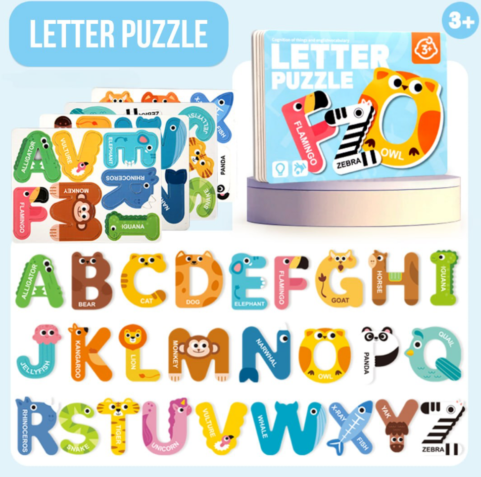 Magnetic Letter and Number Puzzle
