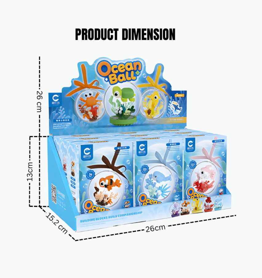 Ocean Ball Building Blocks (9pcs set)