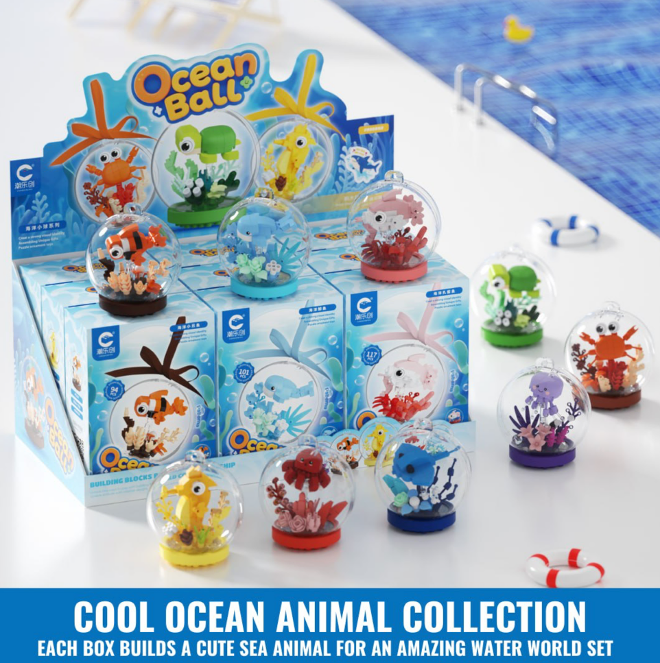 Ocean Ball Building Blocks (9pcs set)