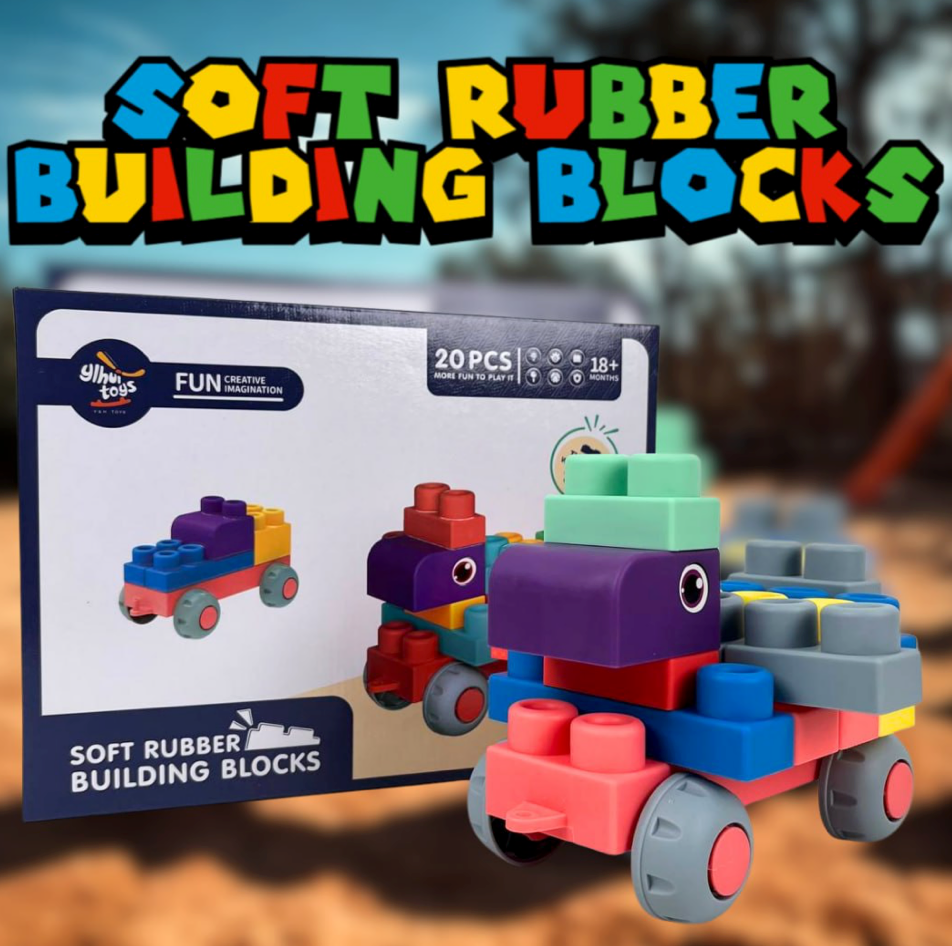 Soft Rubber Building Blocks