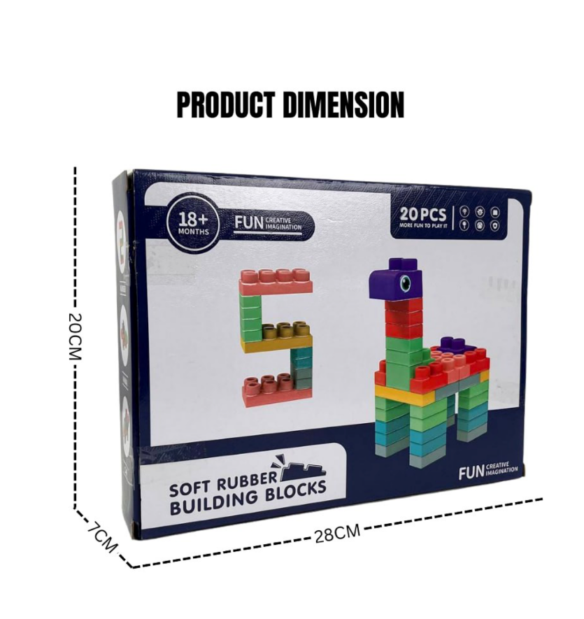 Soft Rubber Building Blocks