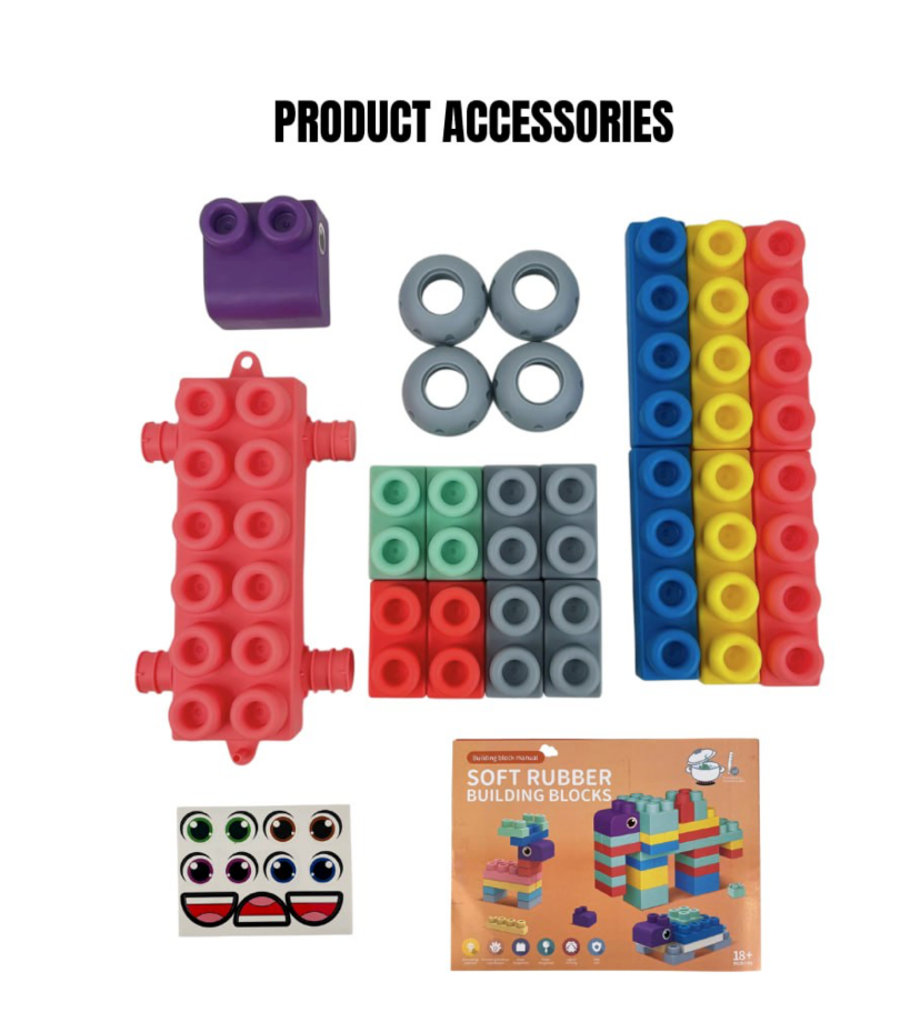 Soft Rubber Building Blocks