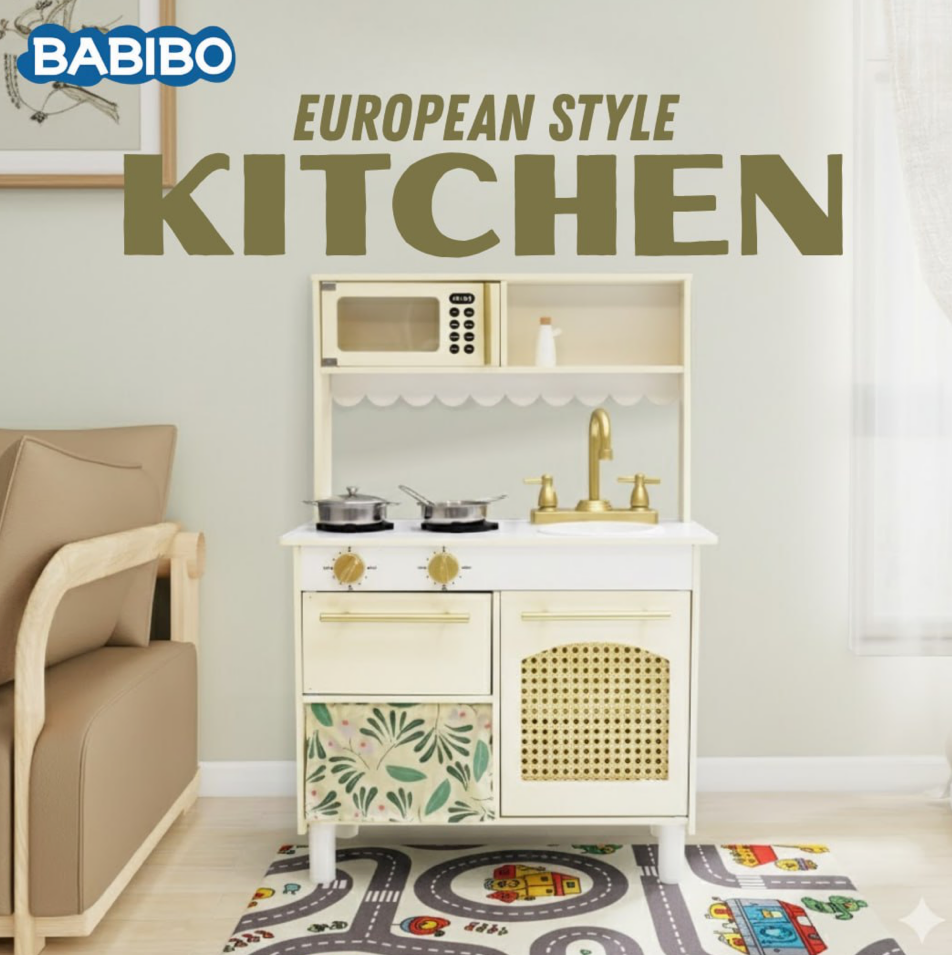 Wooden European Style Kitchen