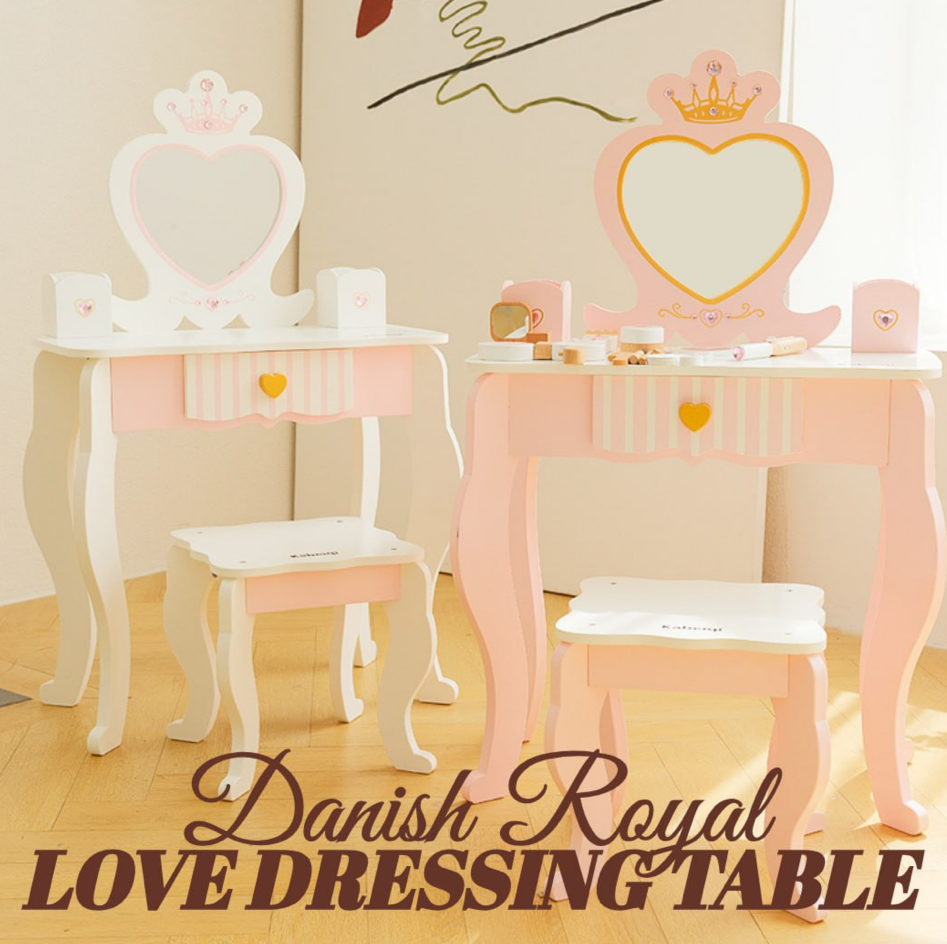 Danish Royal Love Wooden Dressing Table