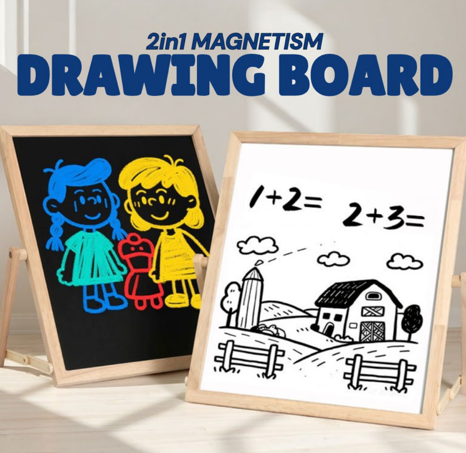 2 in 1 Magnetism Drawing Board