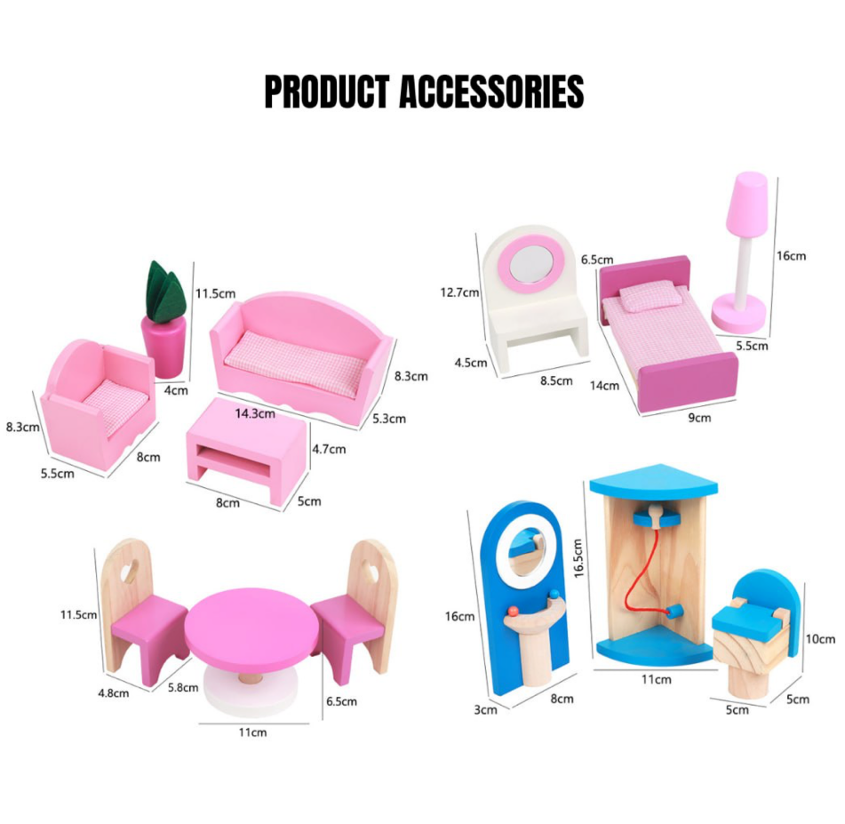 Scandinavian Pink Dollhouse