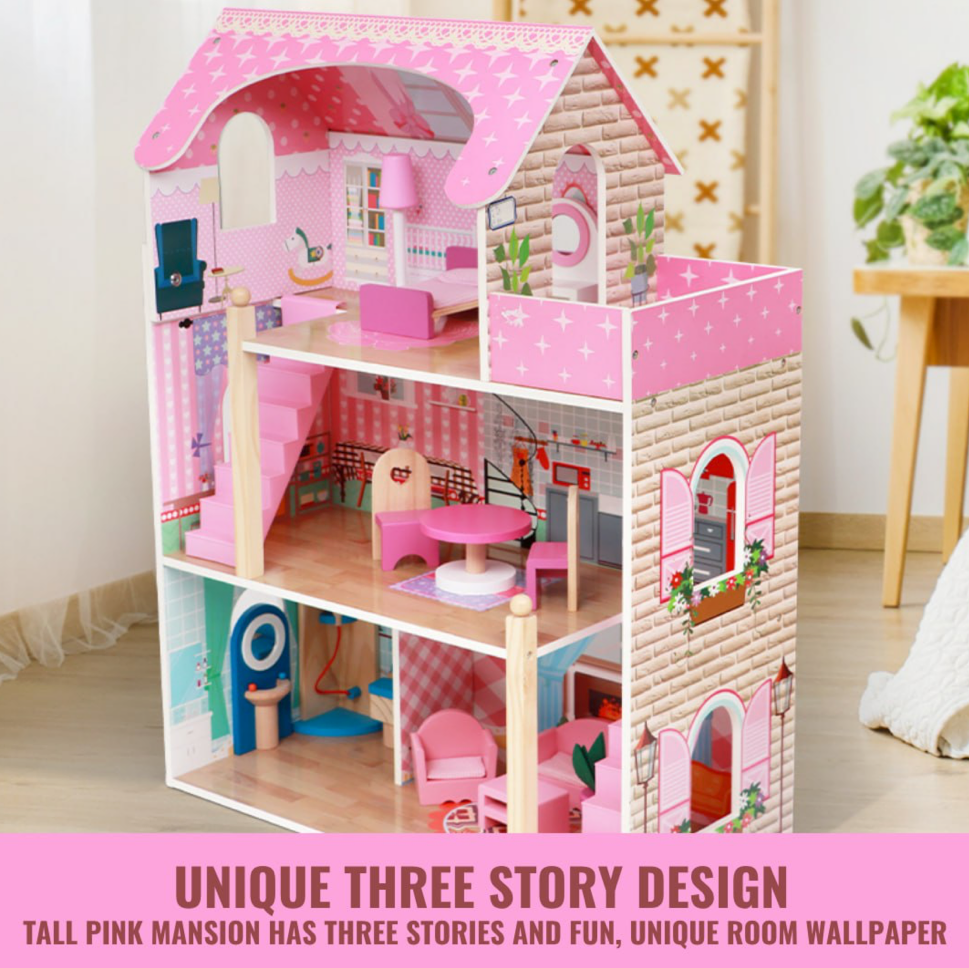 Scandinavian Pink Dollhouse