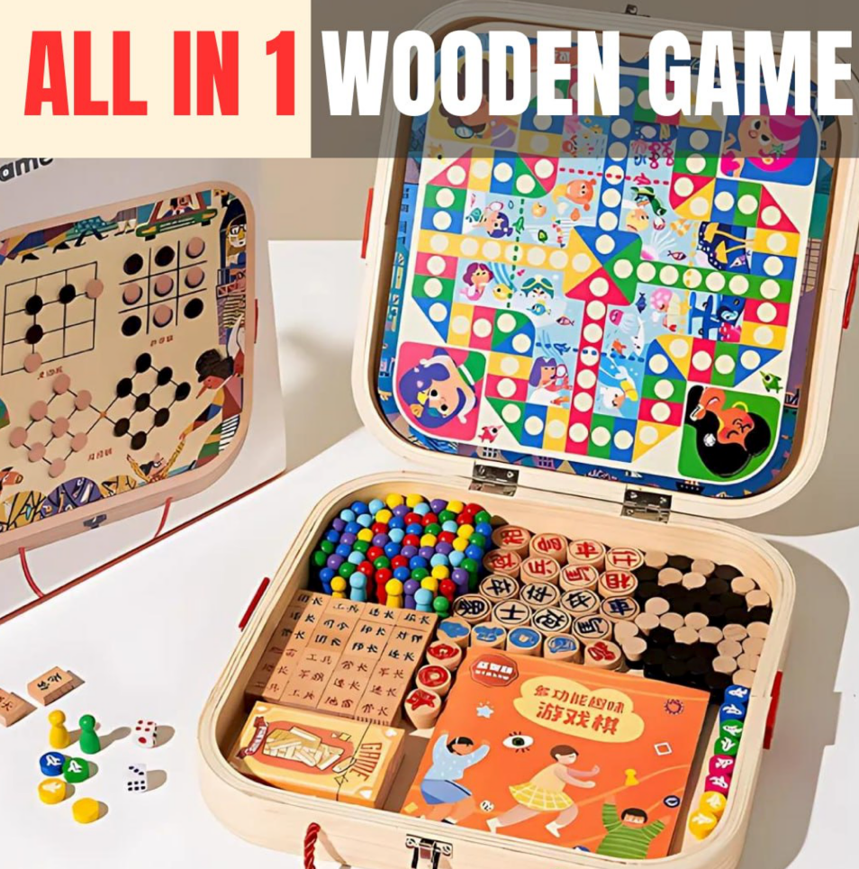 All-in-One Wooden Game