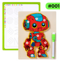 Wooden Robot Drawing Board