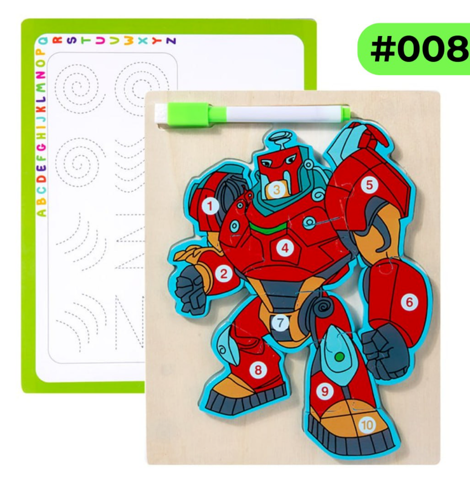 Wooden Robot Drawing Board