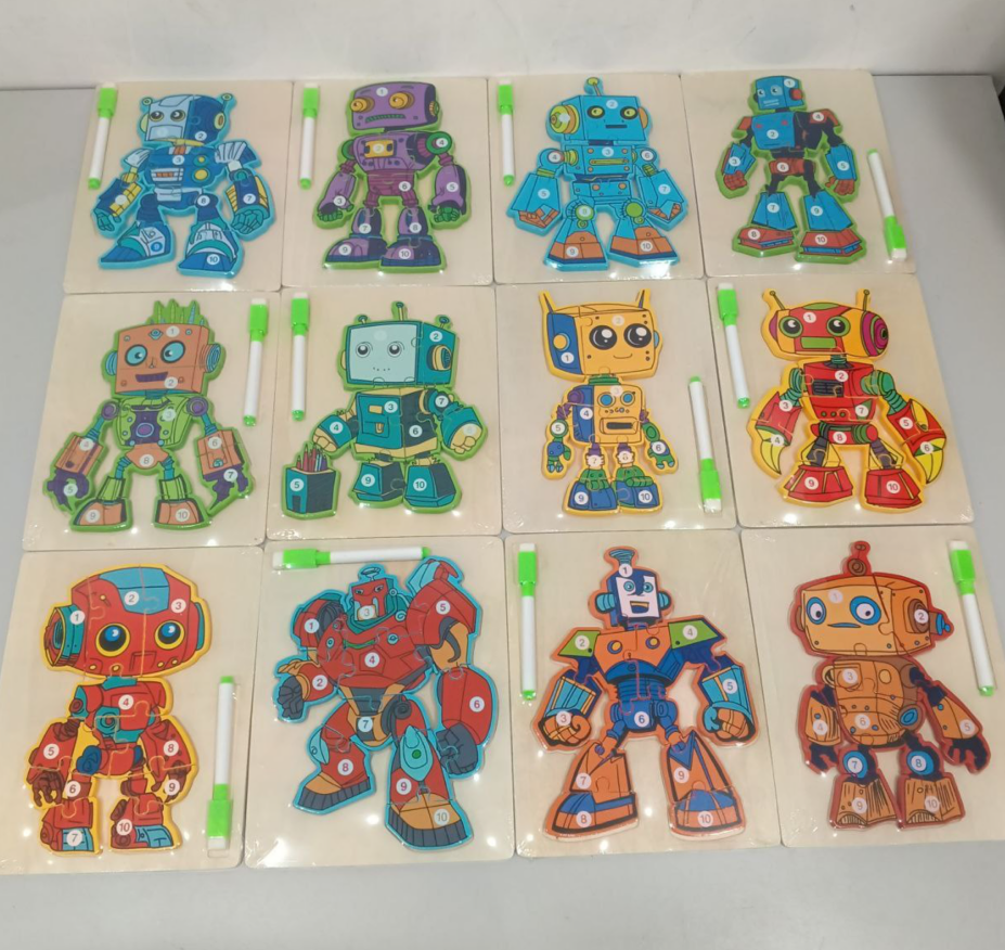 Wooden Robot Drawing Board