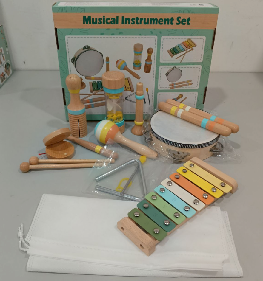 Wooden Musical Instrument Set 9pcs